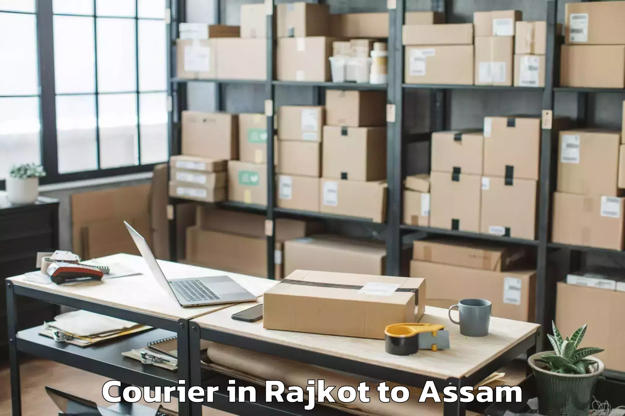 Rajkot to Dhing Town Courier Booking